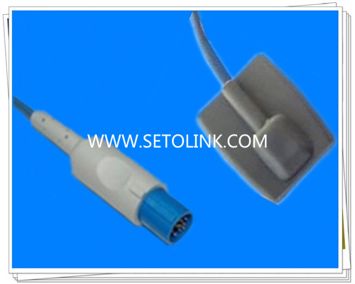 Hellige 10 Pin Pediatric Silicone Soft Tip SpO2 Sensor