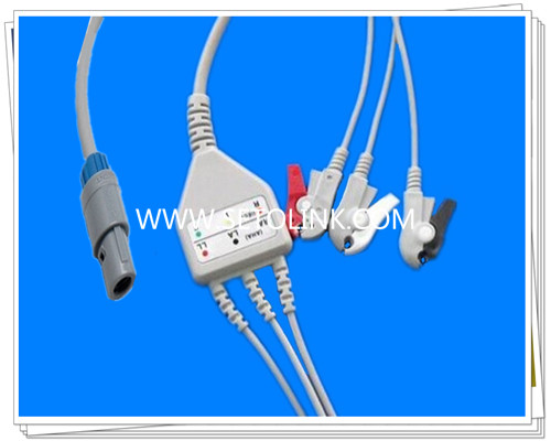 Biosys 6 Pin One Piece ECG Cable