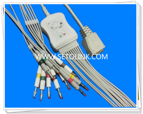 Nihon Kohden One Piece ECG Cable Without Screws