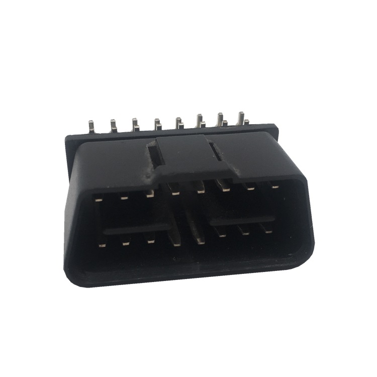 Right Angle 24V OBDII 16 Pin Male Connector ST SOM013B X