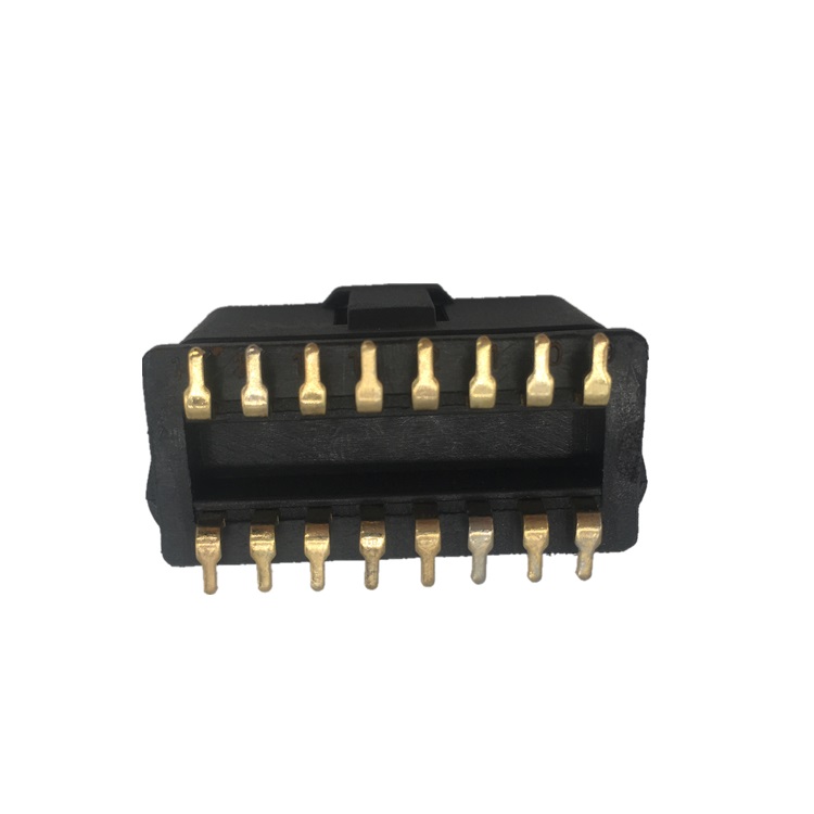 Right Angle 12V OBD 16 Pin Male Connector ST SOM018A