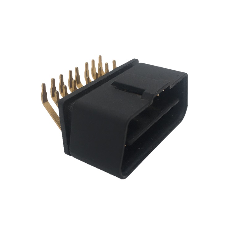12V OBDII 16 Pin Male Connector Right Angle ST SOM019A X