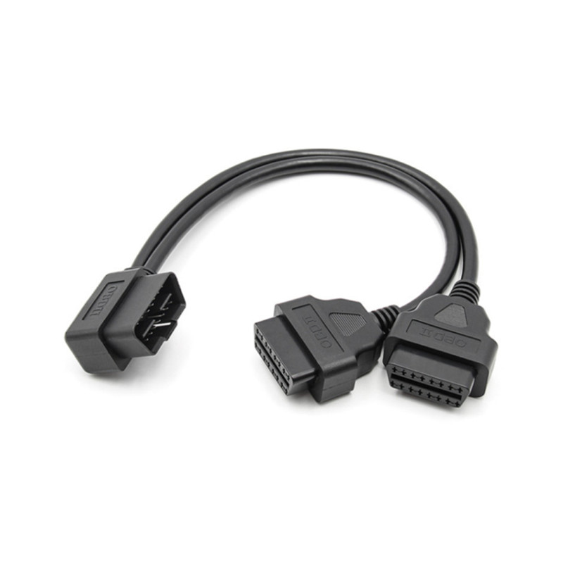 OBD Cable Male to Female Right Angle Y Type