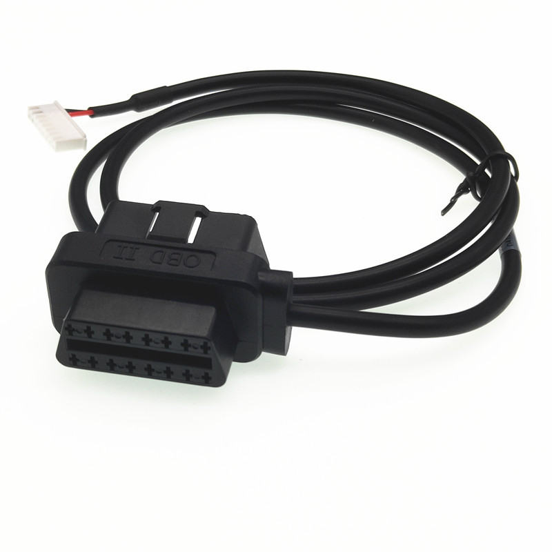 OBDII Cable Male to Female with XH2.54 8 Pin